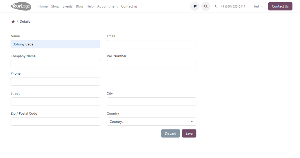 contact details - client contact details - client