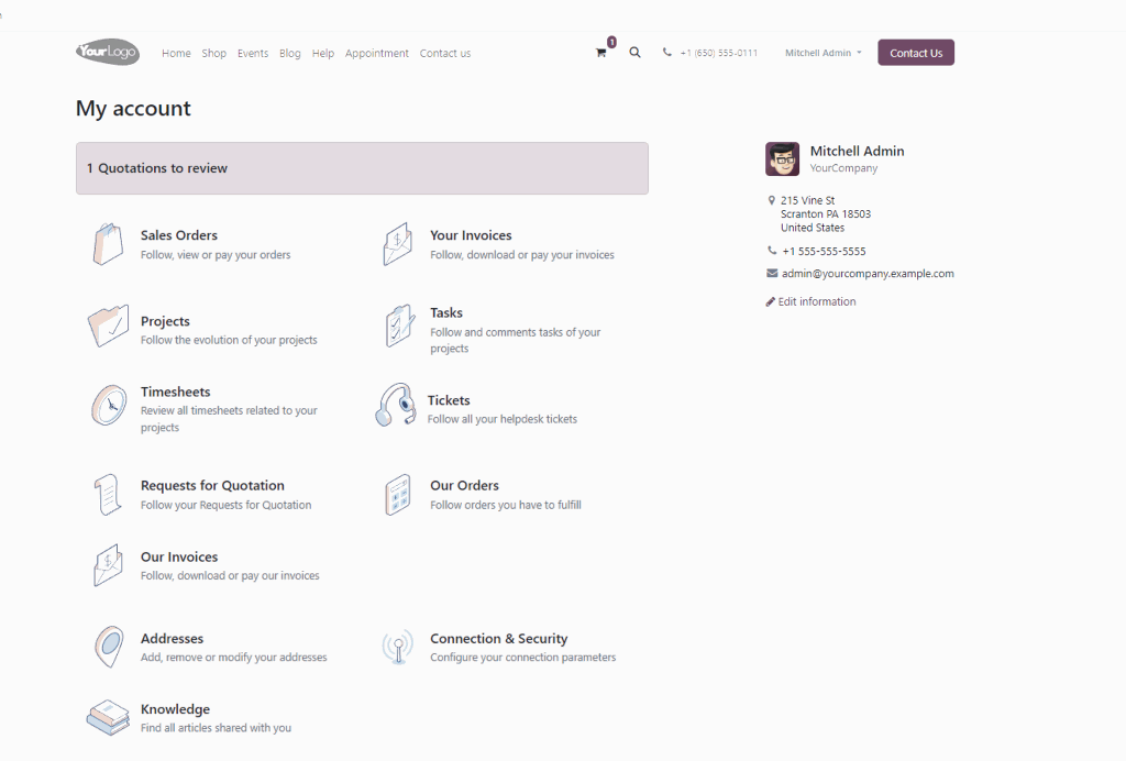 CS portal view CS portal view